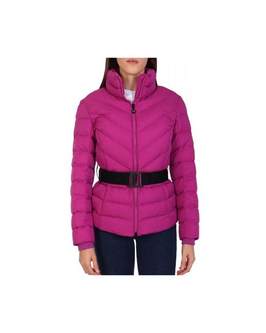 EA7 Padding Jacket With Belt in het Purple
