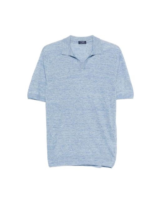 Barba Napoli Blue Polo Shirts for men