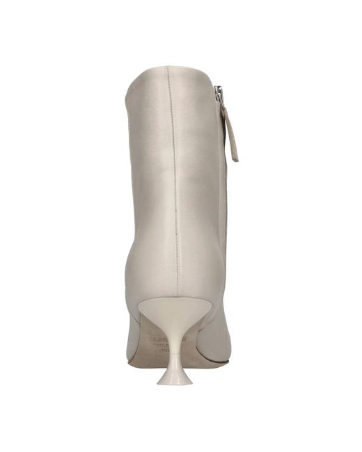 3Juin Gray Heeled Boots