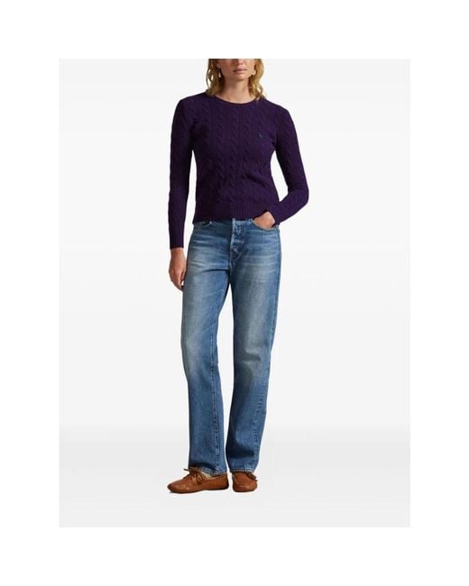 Ralph Lauren Purple Round-Neck Knitwear