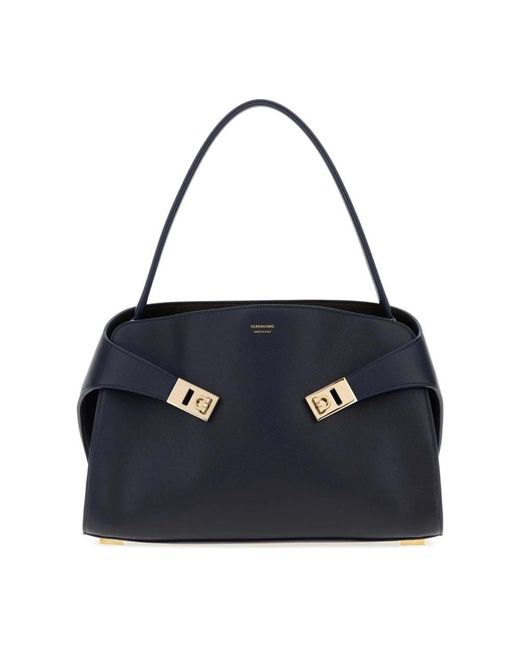 Ferragamo Blue Shoulder Bags