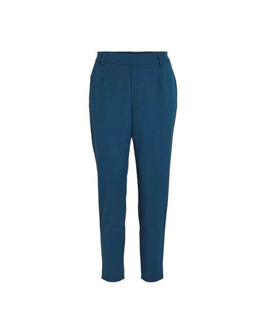 Vila Blue Slim-Fit Trousers
