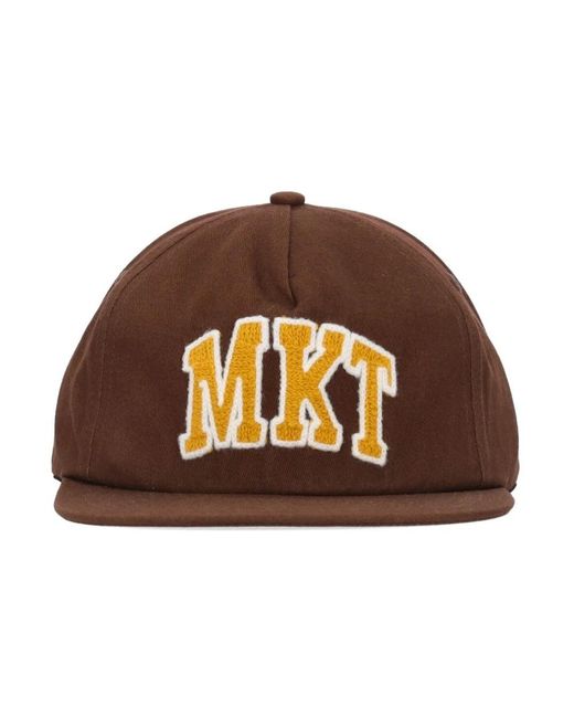 Market Accessoires ,Bruin ,Katoen Platte Klep Pet Arc 5 Panel in het Brown voor heren
