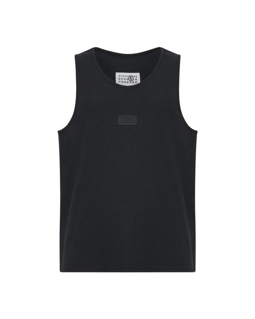 MM6 by Maison Margiela Black Sleeveless Jumpers for men