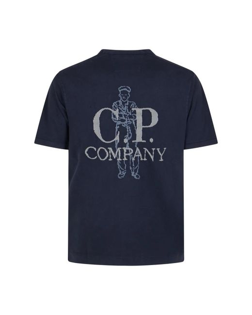C P Company Blue T-Shirts for men