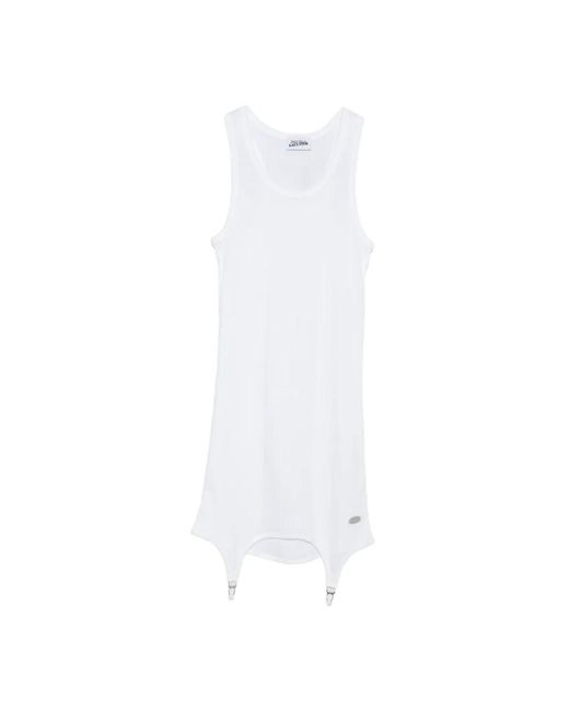 Jean Paul Gaultier White Sleeveless Tops