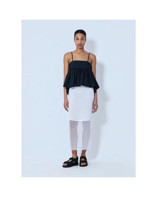 CECILIE BAHNSEN Blue Midi Skirts