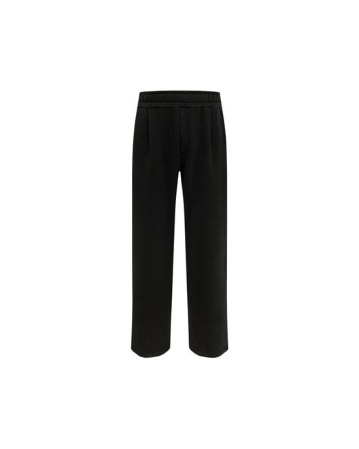 Laneus Rechte Broek in het Black voor heren