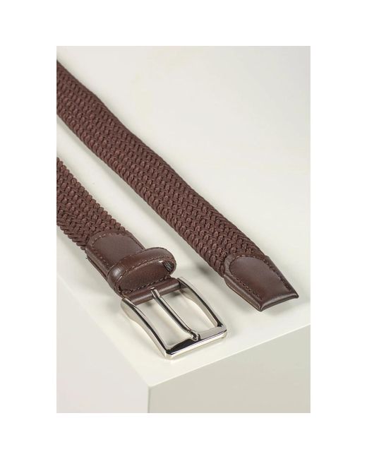 Howard London Accessoires ,Bruin ,Leer Gevlochten Riem Marvin in het Brown voor heren