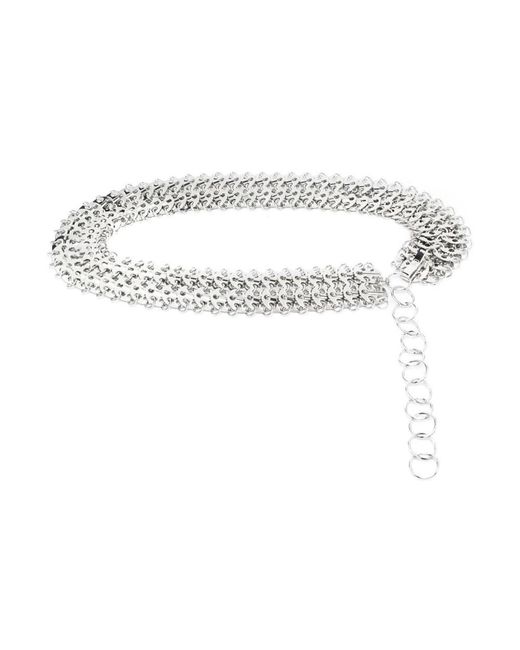 Rabanne Accessoires ,Grijs ,Jewel Belt in het White