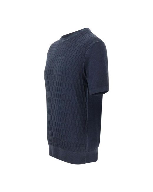 Peuterey Blue Round-Neck Knitwear for men