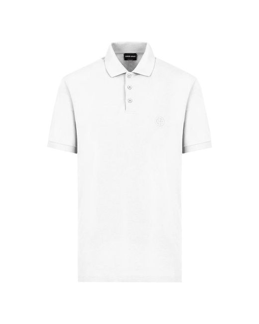 Giorgio Armani White Polo Shirts for men