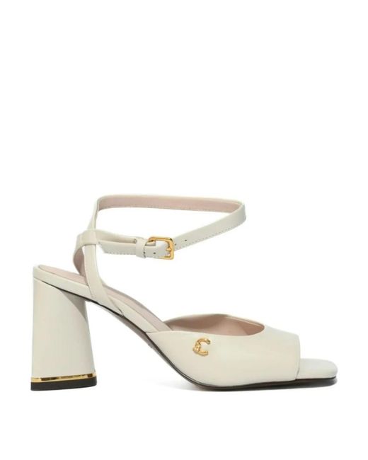 Coccinelle White High Heel Sandals