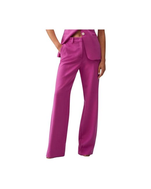 Liu Jo Purple Wide Trousers