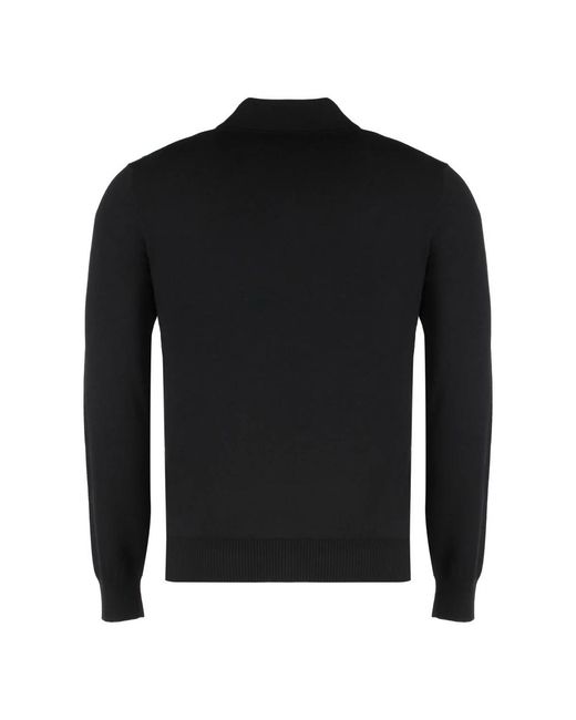 Fendi Black Round-Neck Knitwear for men