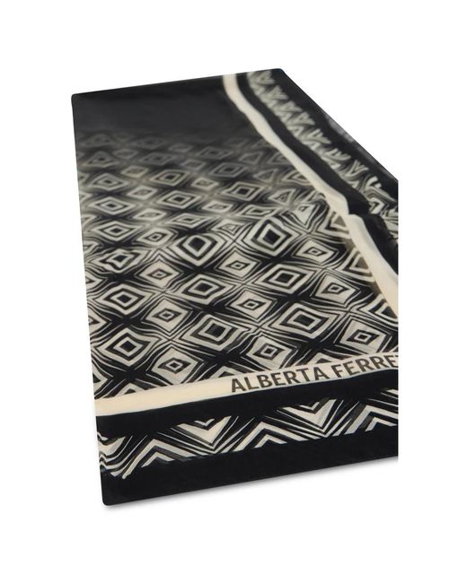 Alberta Ferretti Black Winter Scarves