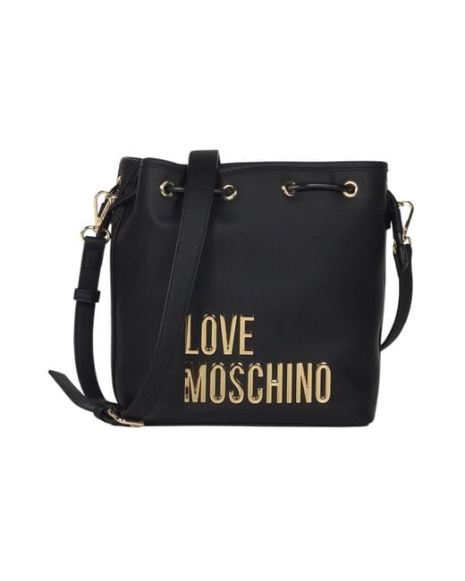 Love Moschino Black Bucket Bags