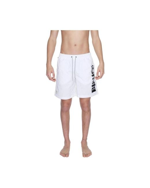 Blauer White Beachwear for men