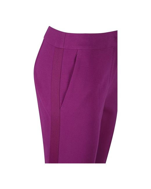 Max Mara Purple Slim-Fit Trousers