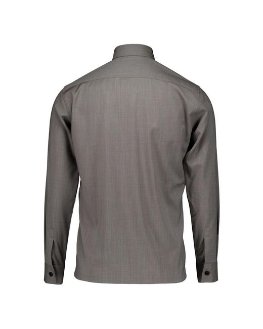 Genti Gray Casual Shirts for men