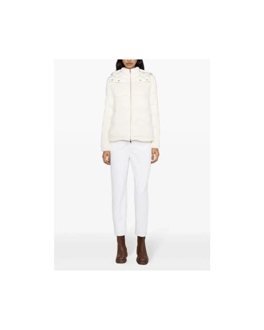 Moncler White Cropped Trousers