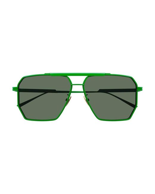 Bottega Veneta Green Sunglasses