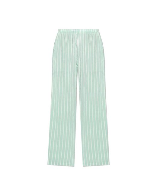 Balenciaga Green Wide Trousers for men