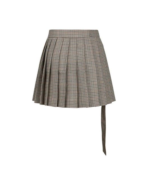 AMI Gray Short Skirts