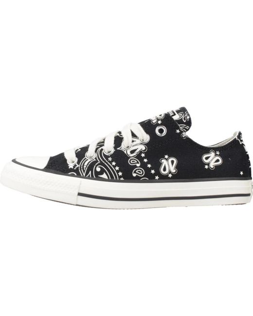 Converse Schoenen ,Zwart ,Klassieke Sneakers All Star Stijl in het Blue