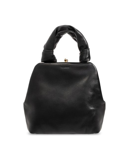 Jil Sander Black 'goji small' handtasche