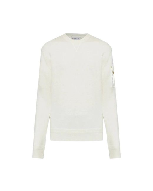 Moncler White Sweatshirts for men
