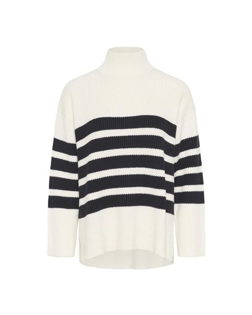 Part Two Black Rollkragenpullover