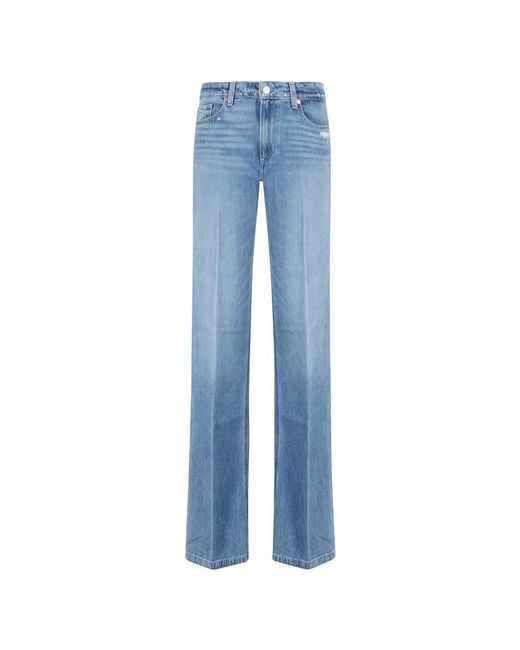 PAIGE Blue Straight Fit Jeans