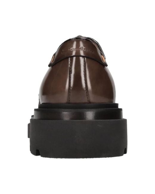 Santoni Brown Laced Shoes for men
