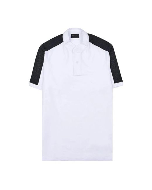 Emporio Armani White Polo Shirts for men