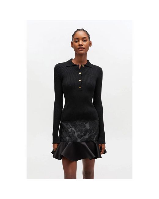 Ganni Black Polo Shirts