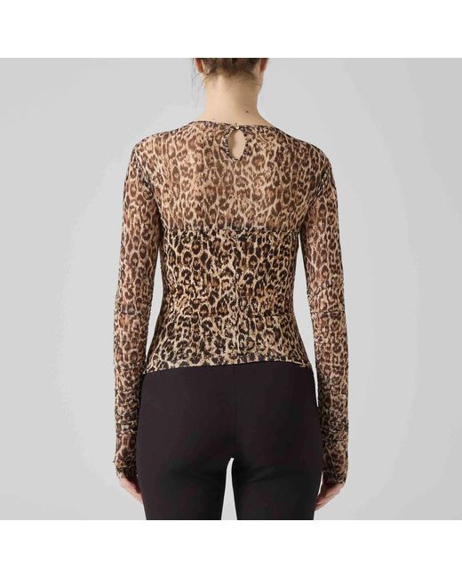 Just Cavalli Brown Long Sleeve Tops