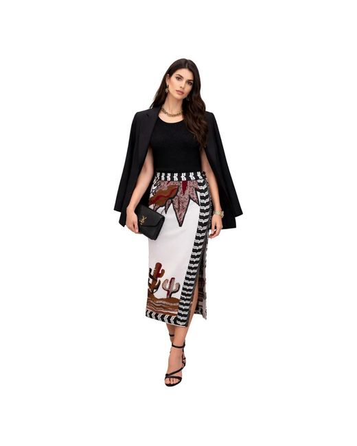 Akep Black Midi Skirts