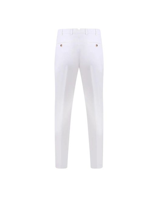 Slim-Fit Trousers di Brunello Cucinelli in Gray da Uomo