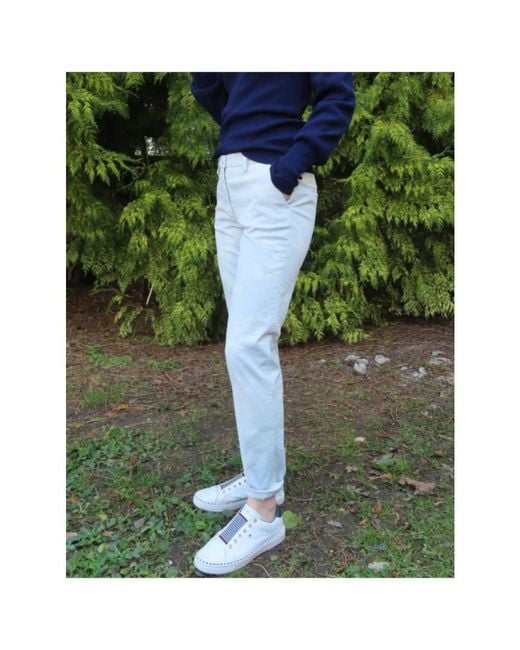 Mason's Blue Slim-Fit Trousers