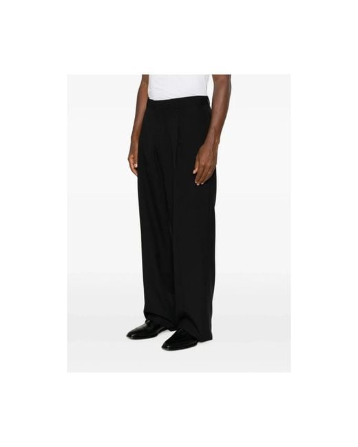 Lardini Black Suit Trousers for men