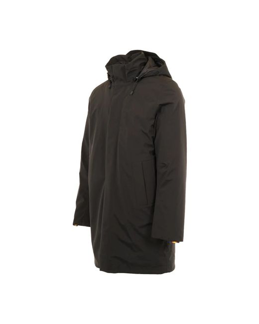 K-Way Black Parkas for men