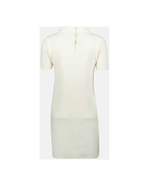 Prada White Knitted Dresses