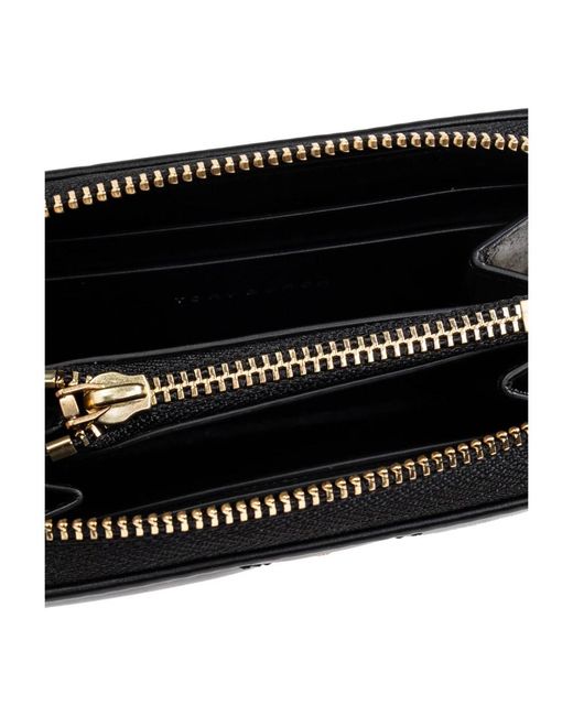 Tory Burch Accessoires ,Zwart ,Leer Leren Portemonnee in het Black