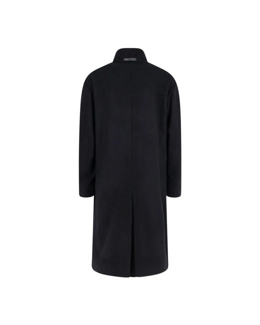 Hevò Black Single-Breasted Coats for men