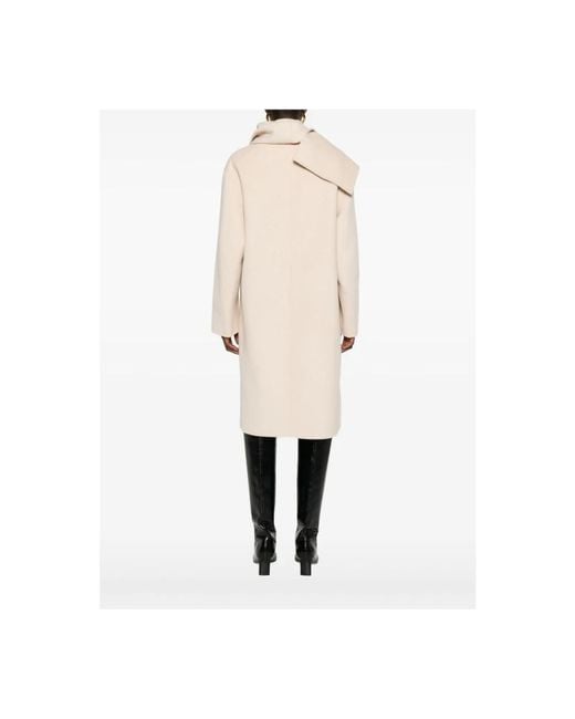 Liu Jo Natural Double-Breasted Coats