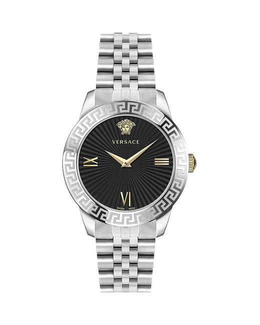 Versace Greca Signature Watch in het Metallic