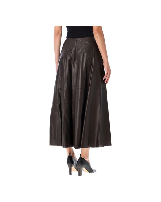 Leather Skirts Arma de color Black