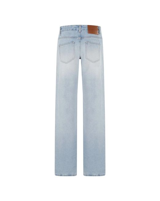Victoria Beckham Blue Straight Fit Jeans