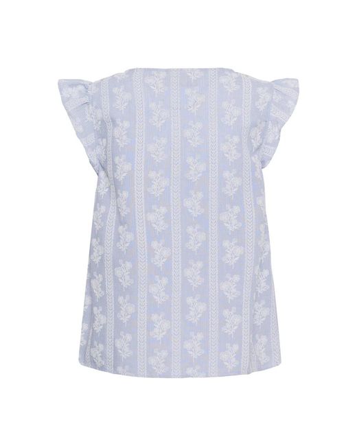 Cream Blouses in het Blue